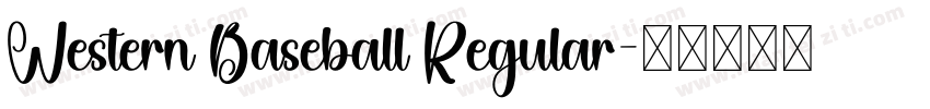 Western Baseball Regular字体转换